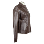 BOL Women's Round Collar Leather Jacket EX-STOCK Canada 