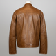 BOL Herren Lederjacke mit Druckknopfkragen aus Lammleder 