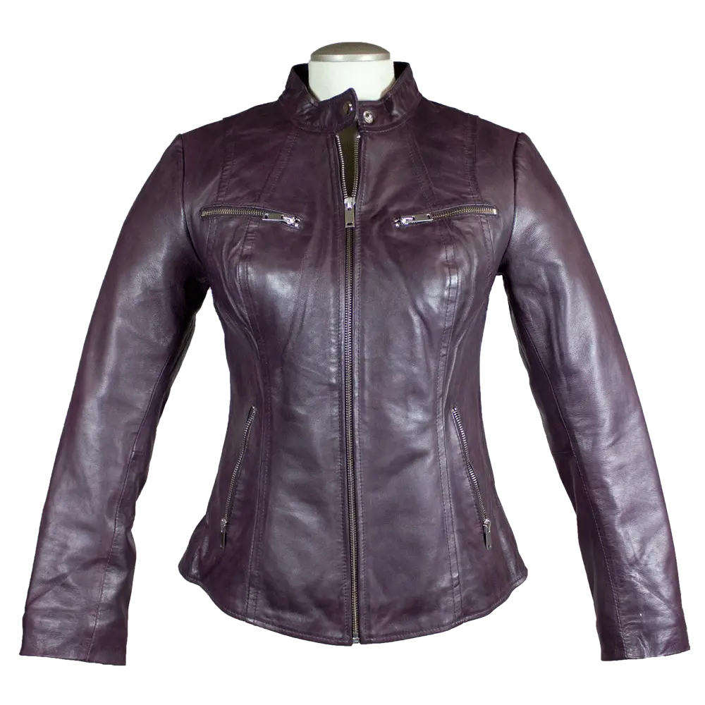 BOL Women's Zip Pocket Leather Jacket EX-STOCK Canada 