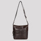 Greenwood Leather Shoulder Bag with 2 Zip Pockets 
