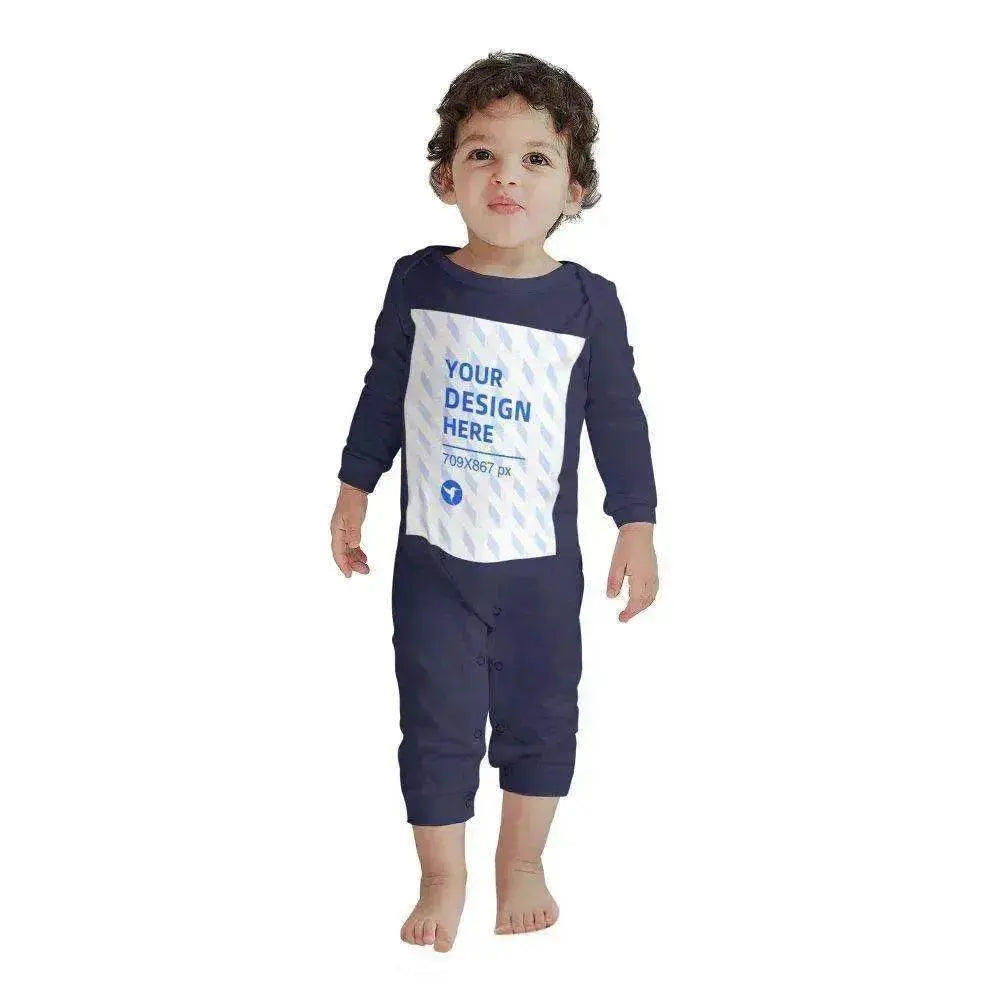 Baby's Comfortable Cotton Long Sleeve One Piece Personalized Wear - EX-STOCK Canada
