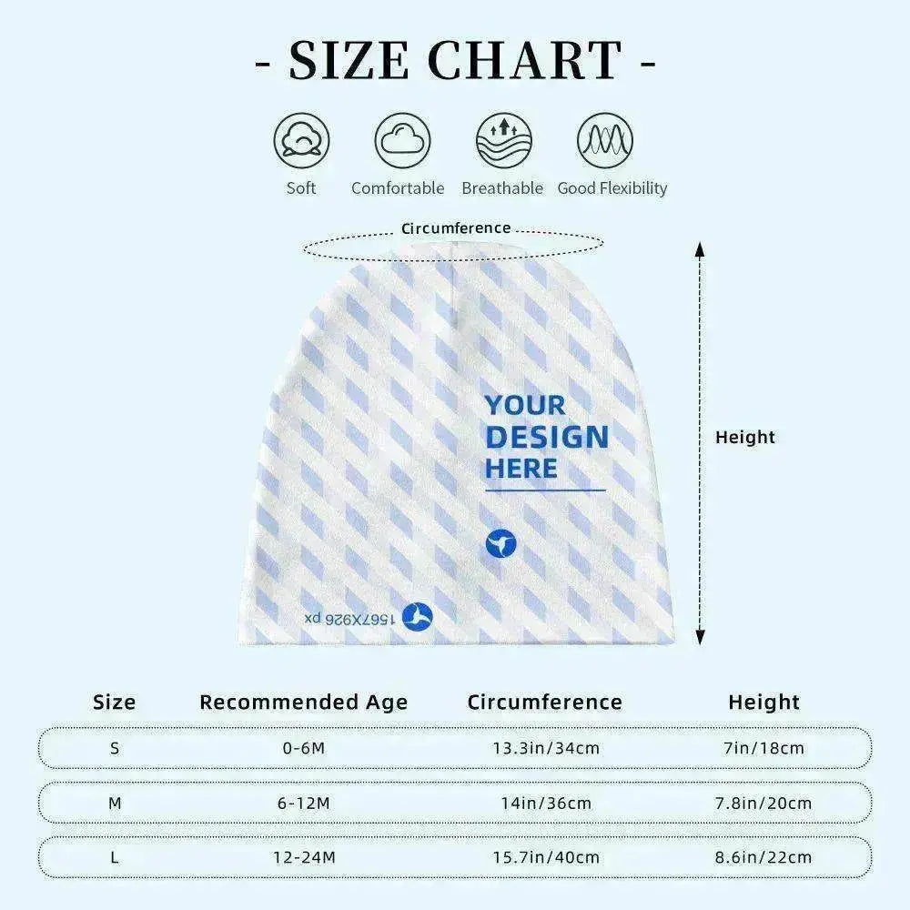 Baby's Customizable Comfortable Skin friendly Cotton Pullover Hat - EX-STOCK Canada