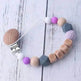 Baby's Wood Silicone Beads Pacifier Clip - EX-STOCK Canada