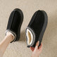 Baotou Plush Half Slippers Home Snow Boots Women's Fleece Warm Thick Bottom Cotton Shoes Ankle Flats EX-STOCK Canada 