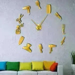 Barber Shop Hair Tools Oversized DIY Wall Clock - EX-STOCK CANADA