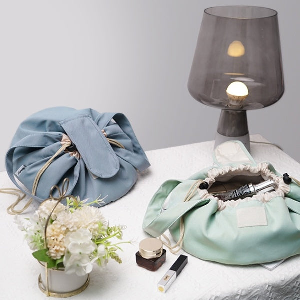 Barrel Drawstring Makeup Bag Large Capacity Women's Cosmetic Bag Toiletries Organizer Pouch Lady Travel Storage Case EX-STOCK Canada 