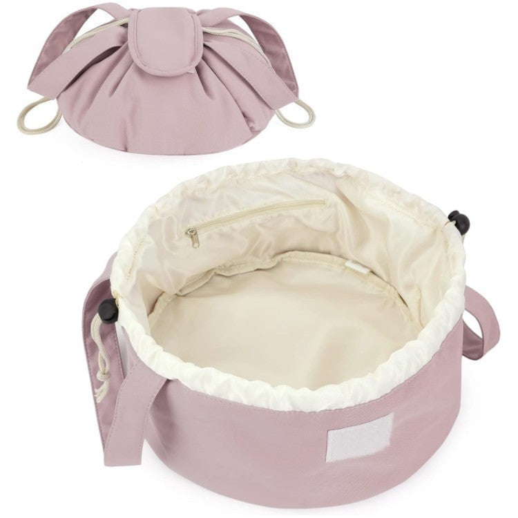 Barrel Drawstring Makeup Bag Large Capacity Women's Cosmetic Bag Toiletries Organizer Pouch Lady Travel Storage Case EX-STOCK Canada 