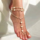 Beach Anklet Simple Multilayer Pearl Yoga - EX-STOCK Canada