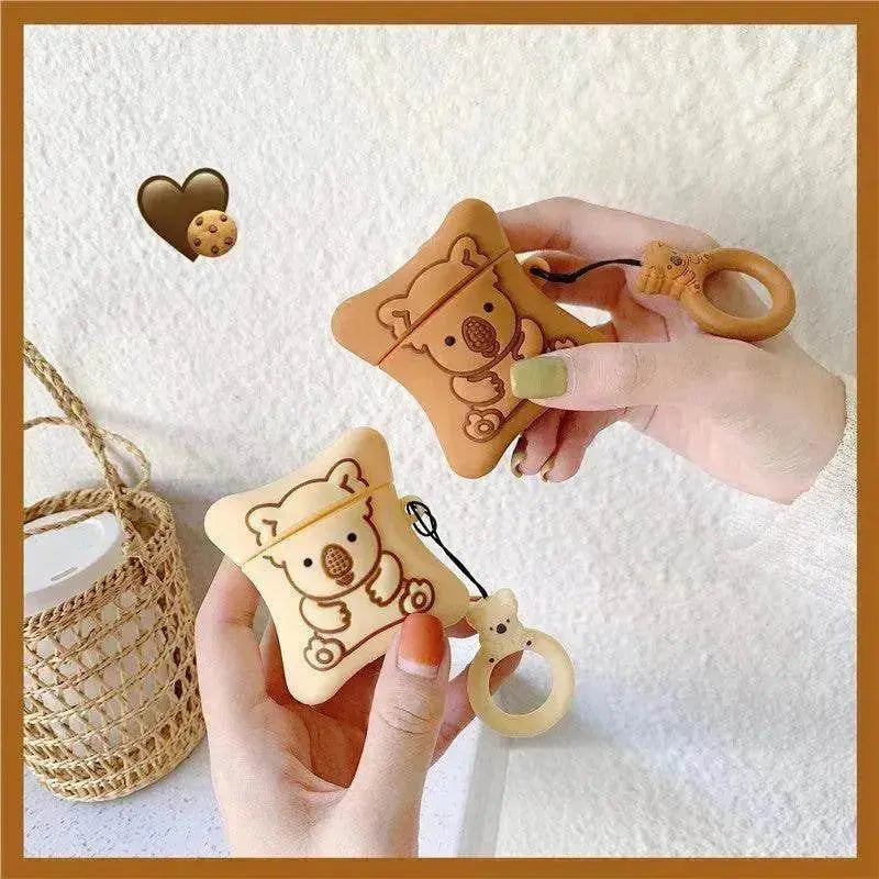 Bear Biscuit Storage Airpods Protective Cover Case - EX-STOCK Canada
