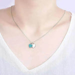 Beautiful copper-plated silver double heart necklace - EX-STOCK Canada