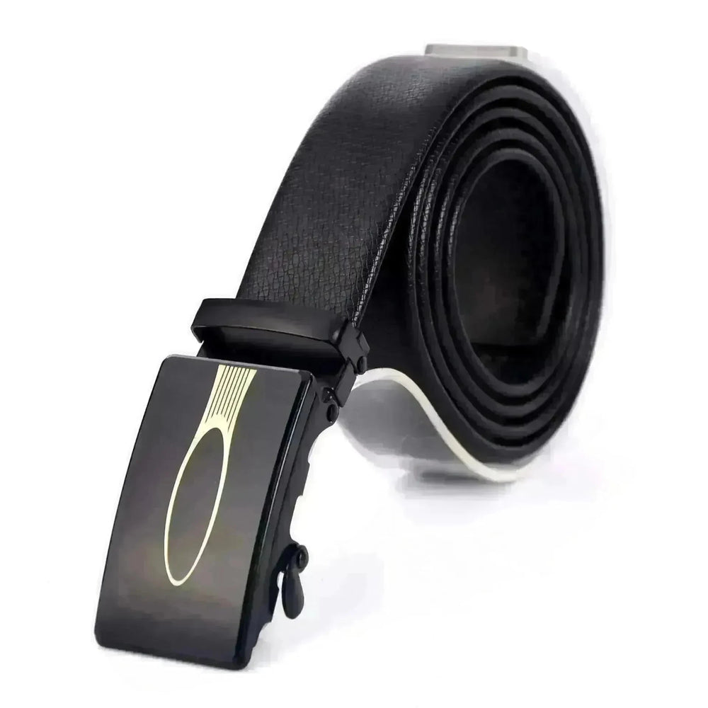Belt Men's Automatic Buckle Belt Mirror Acrylic Iron Button Men's Business Casual Belt - EX-STOCK CANADA