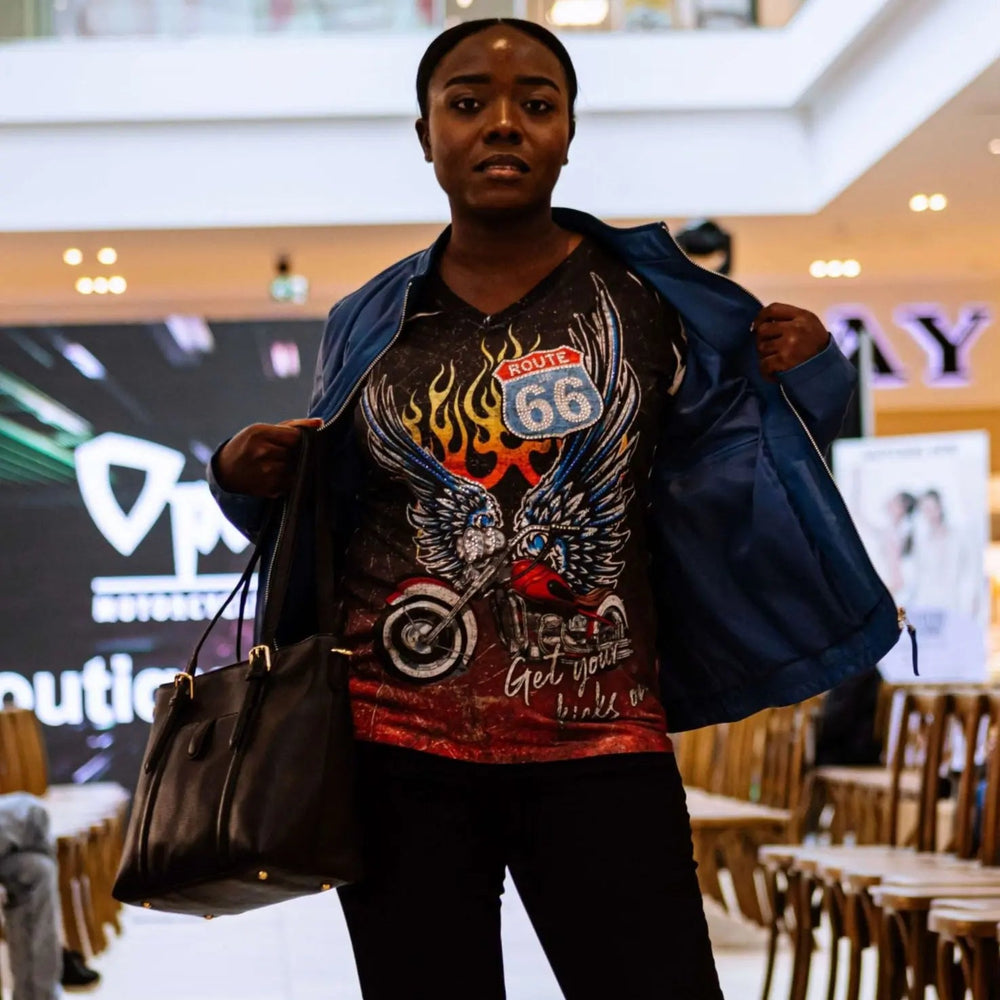 Big Bang Clothing Women's Route 66 T-Shirt EX-STOCK Canada 