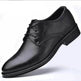 Schwarze Schuhe mit spitzer Zehenpartie für Männer - EX-STOCK Canada