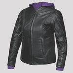Sudadera con capucha de mujer de Unik International, chaqueta de motocicleta 