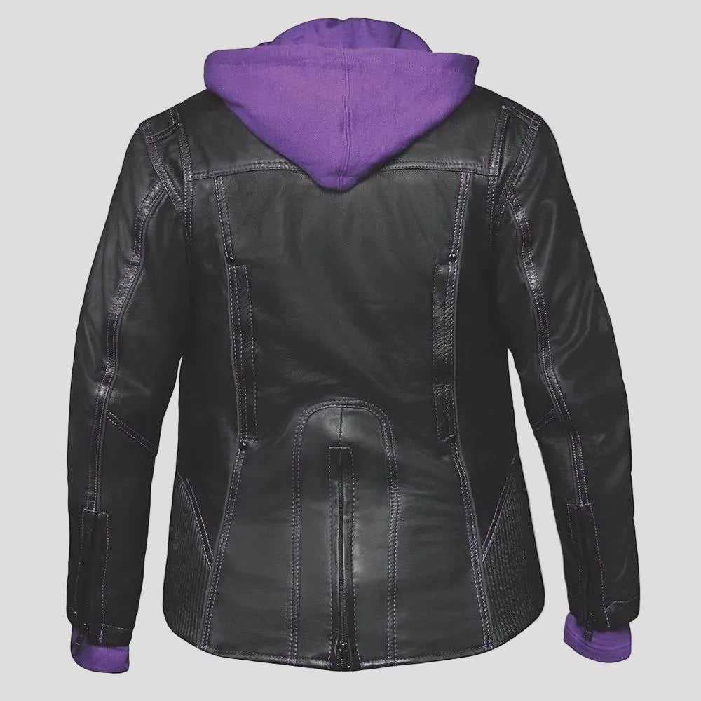 Unik Damen-Hoodie Motorradjacke 