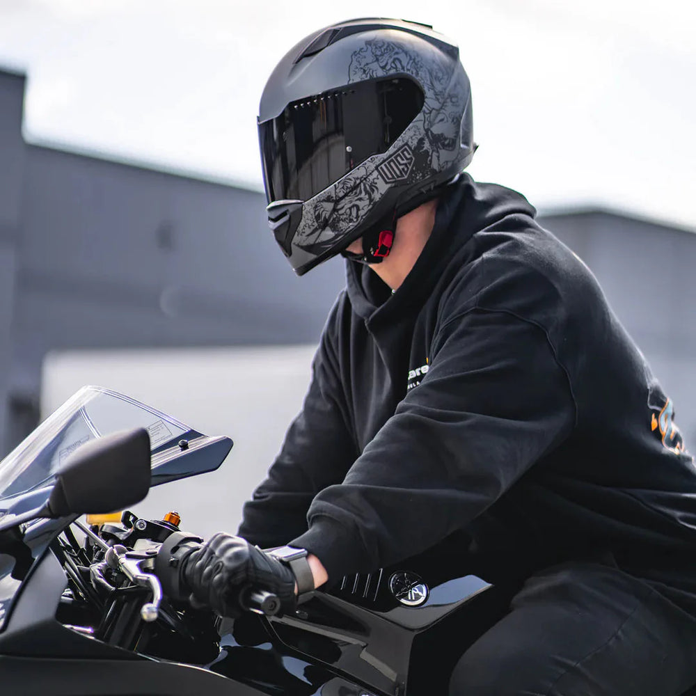 Voss 989 Moto-V Rei Motorcycle Helmet 