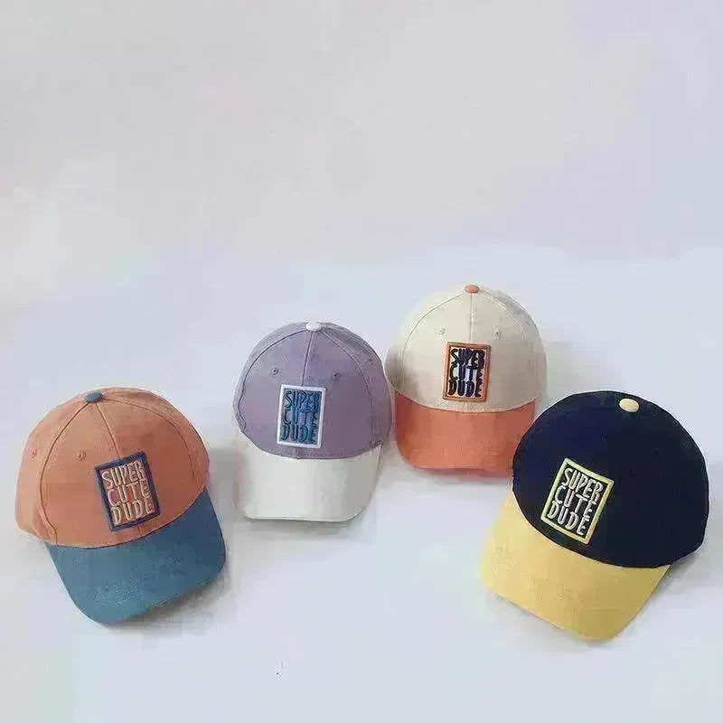 Boys And Girls Casual Color Matching Embroidery Caps - EX-STOCK CANADA