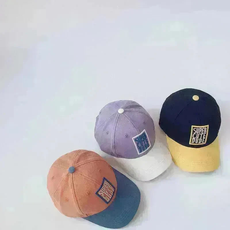 Boys And Girls Casual Color Matching Embroidery Caps - EX-STOCK CANADA