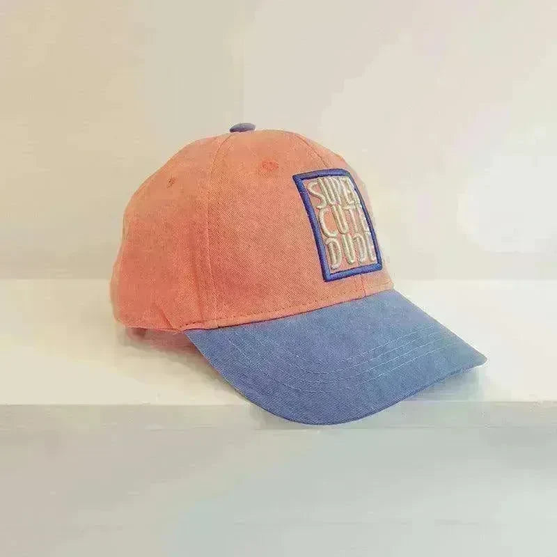 Boys And Girls Casual Color Matching Embroidery Caps - EX-STOCK CANADA