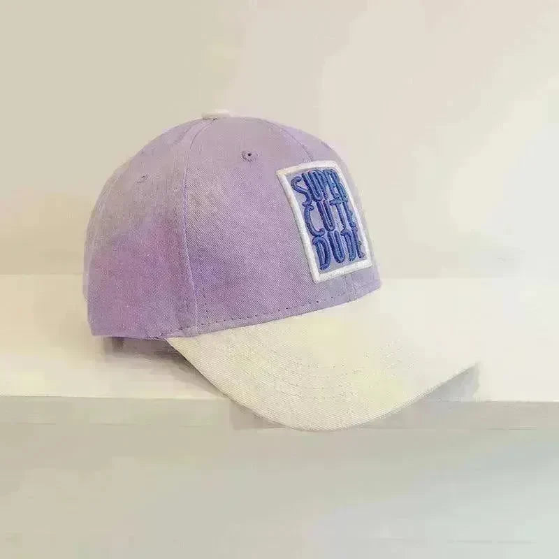 Boys And Girls Casual Color Matching Embroidery Caps - EX-STOCK CANADA