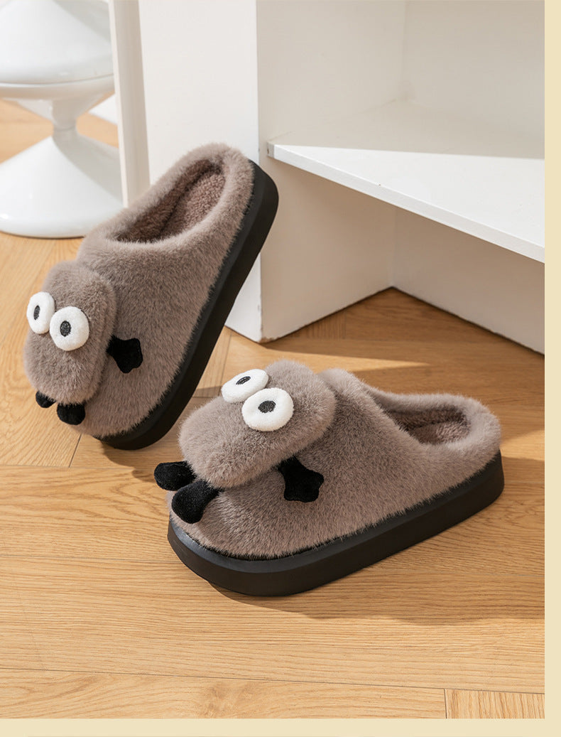 Briquette Couple Household Thermal Cotton Slippers EX-STOCK Canada 