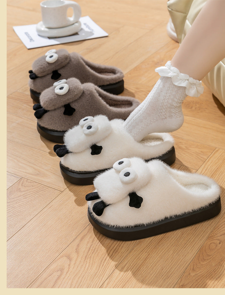 Briquette Couple Household Thermal Cotton Slippers EX-STOCK Canada 