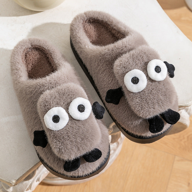 Briquette Couple Household Thermal Cotton Slippers EX-STOCK Canada 