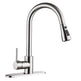 Brushed Kitchen Sink Faucet with Sprayer - Stainless Steel - EX-STOCK Canada