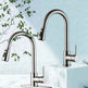 Brushed Kitchen Sink Faucet with Sprayer - Stainless Steel - EX-STOCK Canada
