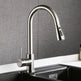 Brushed Kitchen Sink Faucet with Sprayer - Stainless Steel - EX-STOCK Canada