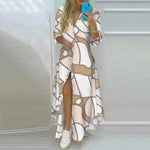 Button Fashion Print Long Sleeve Shirt Charming Dress Women - EX-STOCK Canada