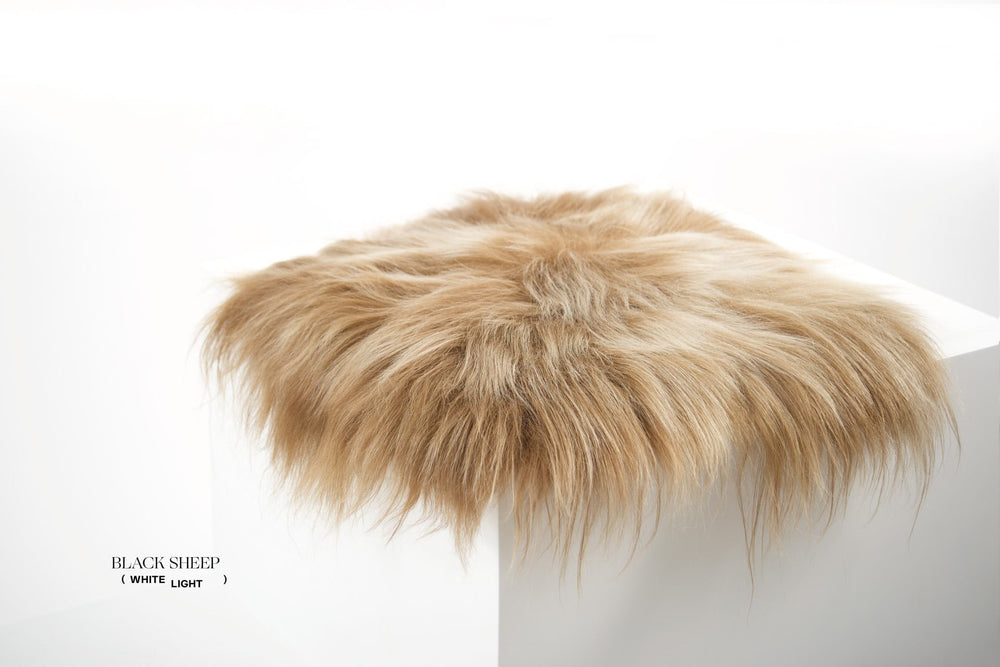 BROWN ICELANDIC SHEEPSKIN CHAIR PAD 