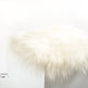 White Icelandic Sheepskin Chair Pad 