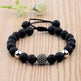 CZ Zircon Pave Lava Weaving Bracelet Men Beads - EX-STOCK Canada
