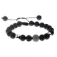 CZ Zircon Pave Lava Weaving Bracelet Men Beads - EX-STOCK Canada