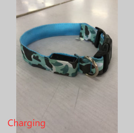 Camouflage pet supplies luminous dog collar EX-STOCK Canada 
