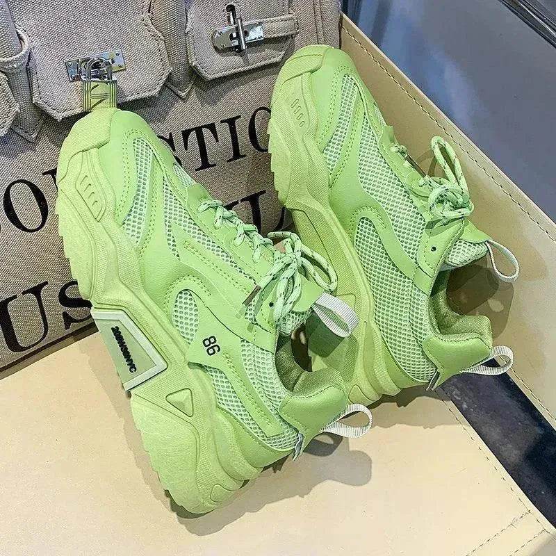 Candy-colored Thick-soled Increase Fashion Sneakers Women - EX-STOCK Canada