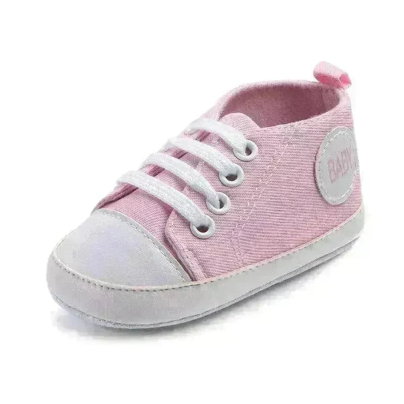 Canvas Sports Sneakers Baby First Walkers Soft Sole Anti-slip Shoes - EX-STOCK CANADA