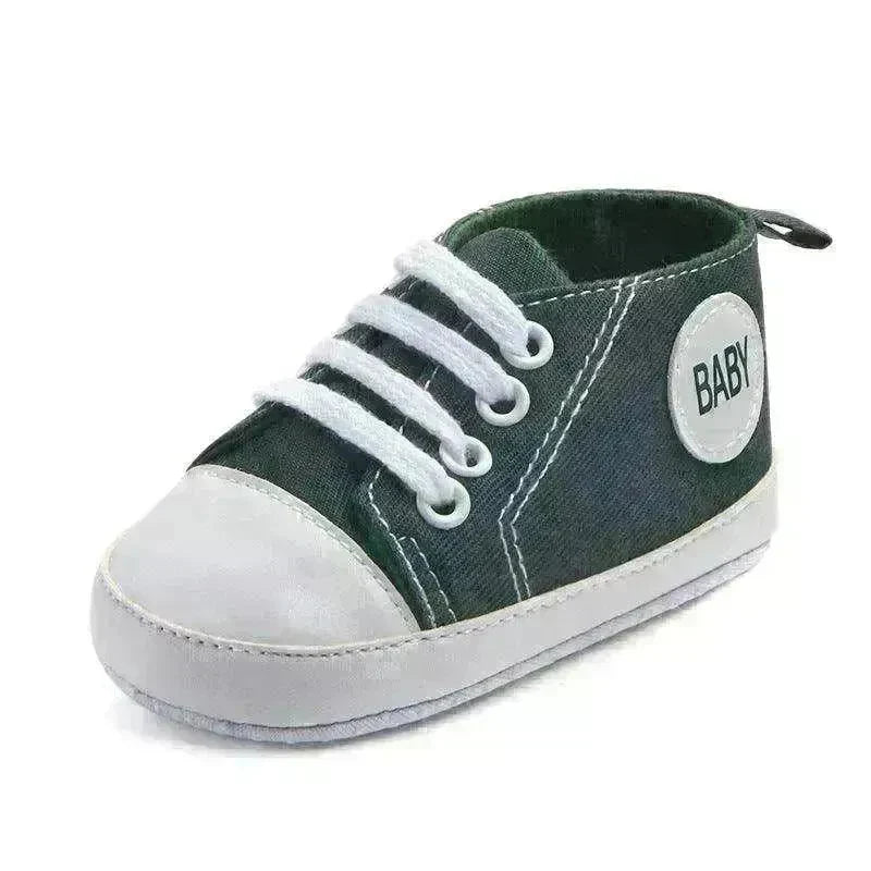 Canvas Sports Sneakers Baby First Walkers Soft Sole Anti-slip Shoes - EX-STOCK CANADA