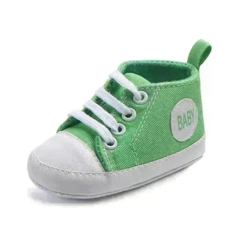 Canvas Sports Sneakers Baby First Walkers Soft Sole Anti-slip Shoes - EX-STOCK CANADA