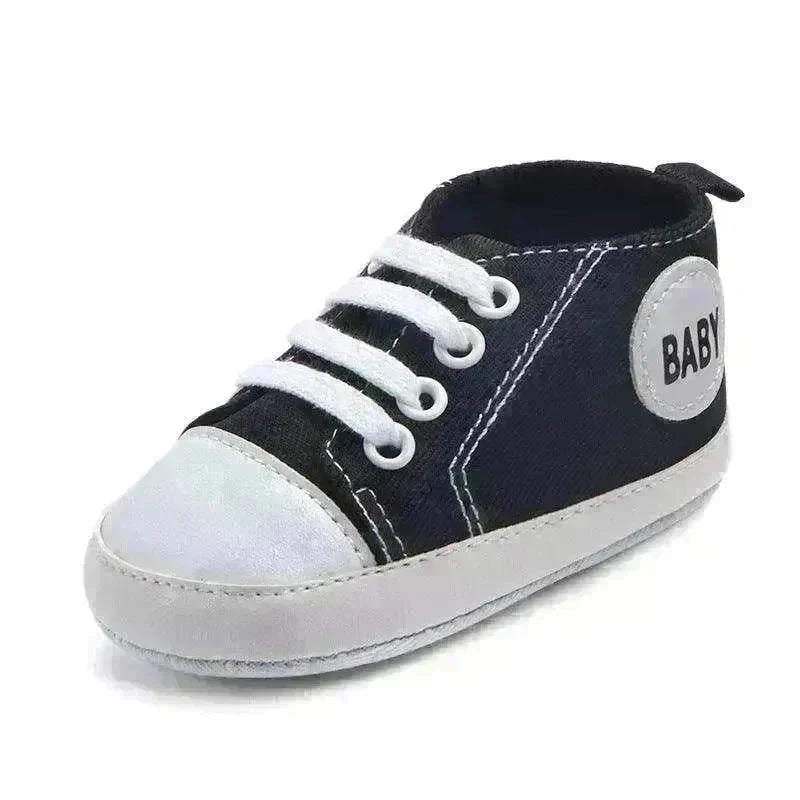 Canvas Sports Sneakers Baby First Walkers Soft Sole Anti-slip Shoes - EX-STOCK CANADA