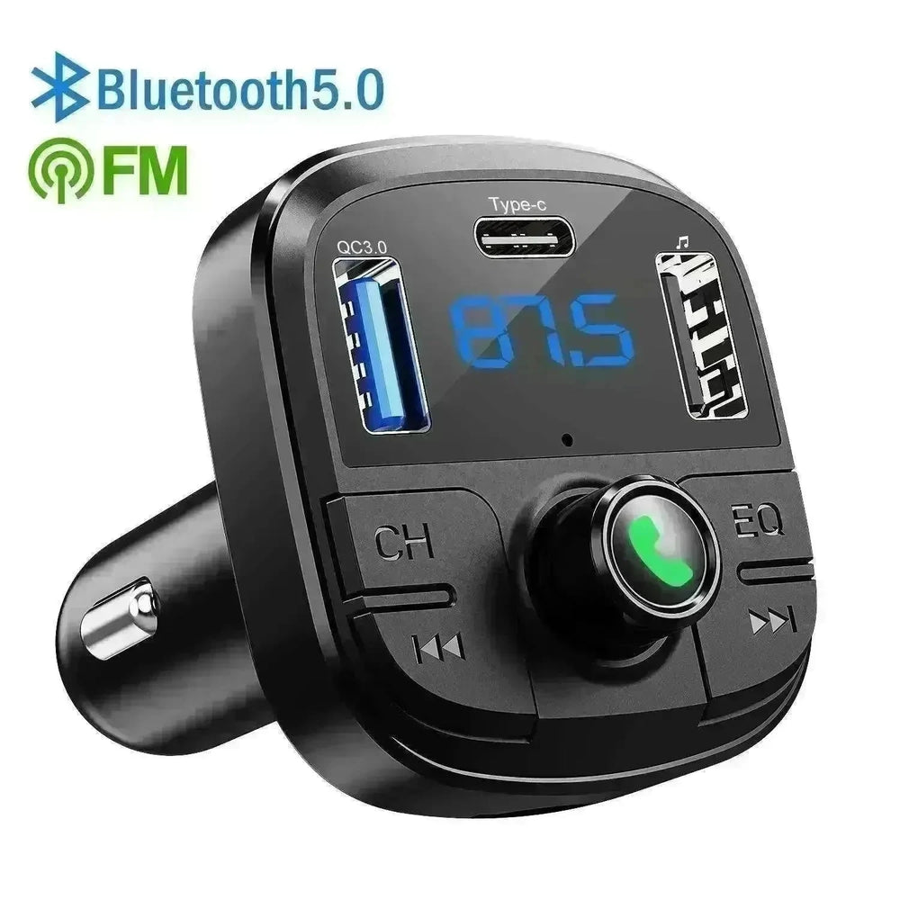Car Mp3 Bluetooth Player Double USB Charger - EX-STOCK CANADA