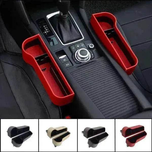 Car Seat Gap Storage Box – PU Leather Organizer for Phone, Wallet, Keys & Cards