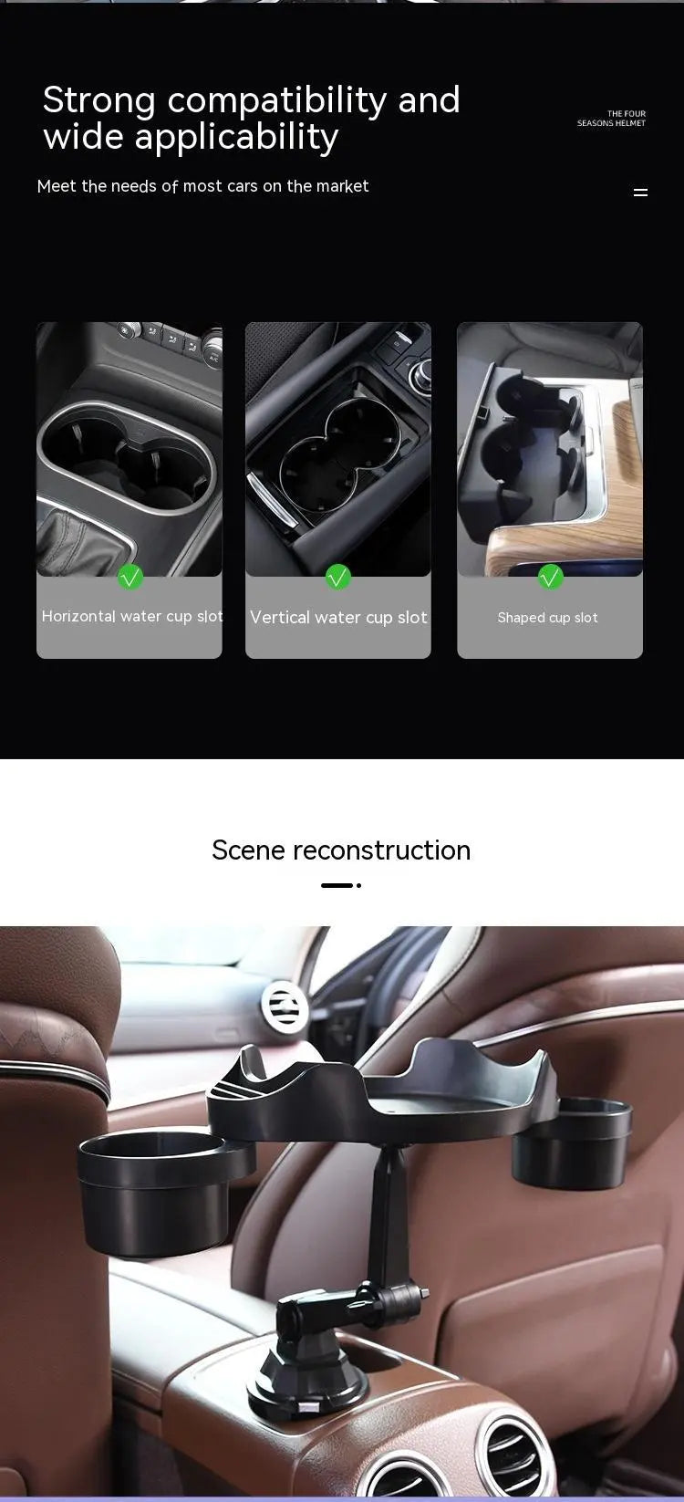 Car Small Dining Plate Dining Tray Foldable Cup Holder - EX-STOCK Canada