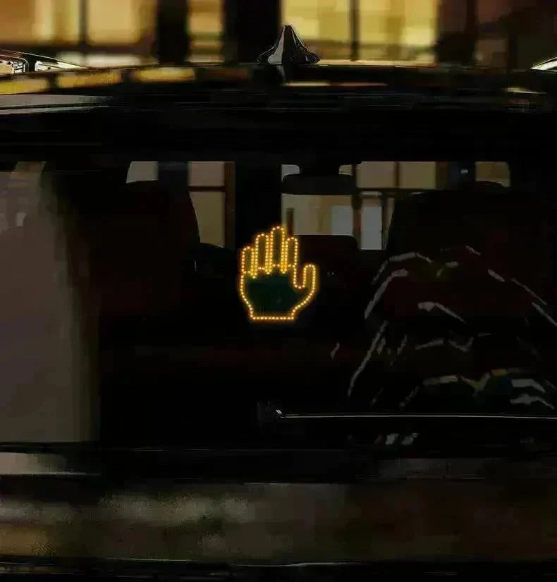 Car's Hand & Fingers Flashing LED Gesture Warning Light - EX-STOCK CANADA