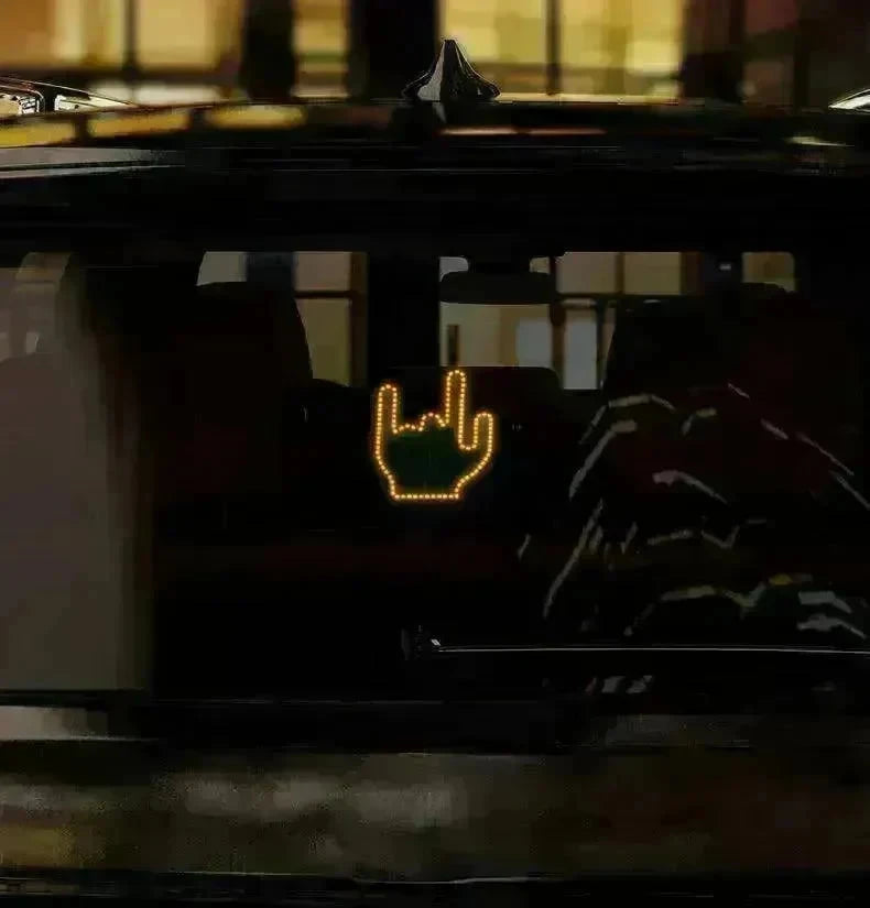 Car's Hand & Fingers Flashing LED Gesture Warning Light - EX-STOCK CANADA