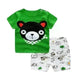Cartoon Clothing Baby Boy Summer Clothes T-shirt Baby Girl Casual Clothing Sets - EX-STOCK CANADA