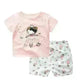 Cartoon Clothing Baby Boy Summer Clothes T-shirt Baby Girl Casual Clothing Sets - EX-STOCK CANADA