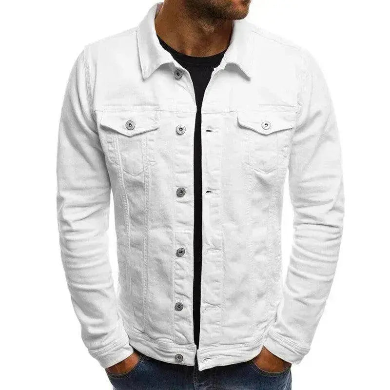 Casual Men Jacket Denim Button Shirt - EX-STOCK Canada