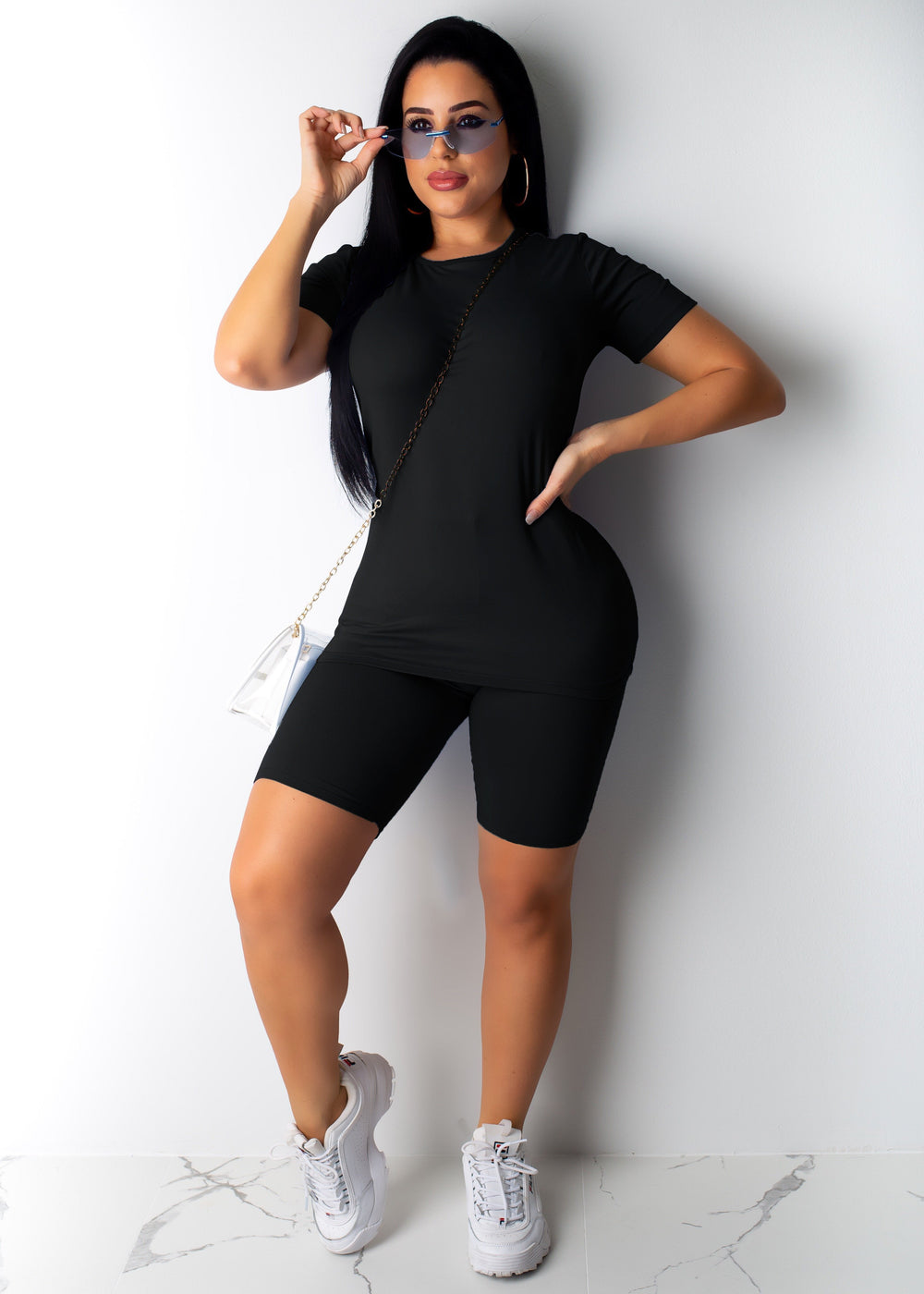 Casual woman solid color sportswear EX-STOCK Canada 